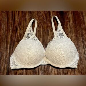 Auden Cream Colored Lace Push-up Bra | size 36C